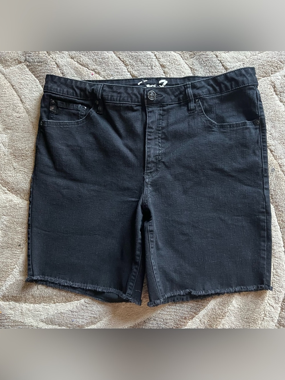 Seven Women’s Black Denim Cutoff Shorts